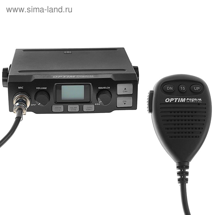 радиостанция optim travel Радиостанция OPTIM-PILGRIM, СВ 26965-27410 кГц, 12 В, 4 Вт, 40 каналов