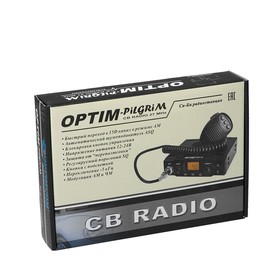 Радиостанция OPTIM-PILGRIM, СВ 26965-27410 кГц, 12 В, 4 Вт, 40 каналов от Сима-ленд