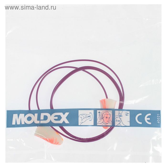 

Противошумные вкладыши беруши Moldex Spark Plugs Cord 7801 с кордом МИКС