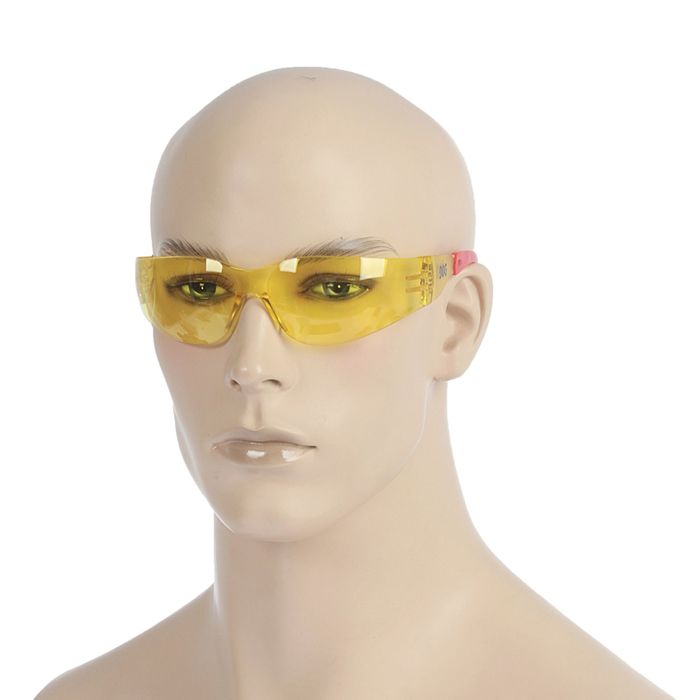 Очки защитные открытые DOG Racing янтарные