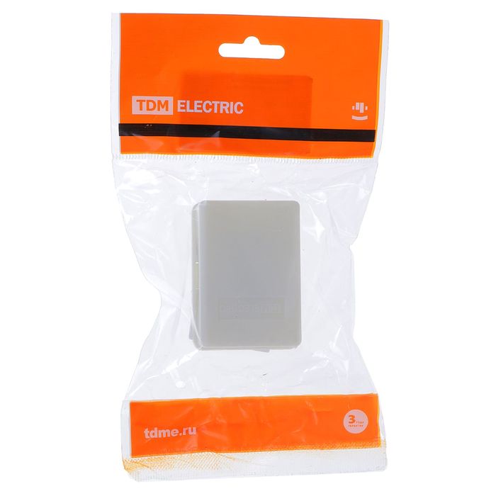 Розетка телефонная TDM 6Р4С, одноместная, белая, SQ1809-0001