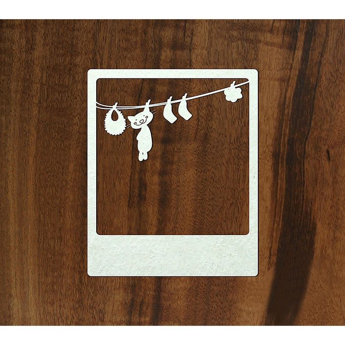 Чипборд-рамка полароид "Большая стирка", толщ. 0,9-1,15 мм