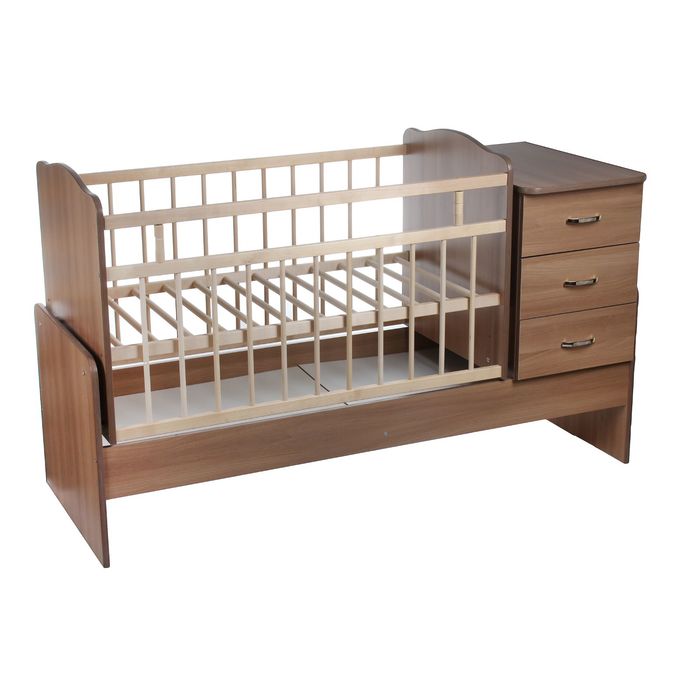 Детская кровать-трансформер «Колибри-1», цвет акация