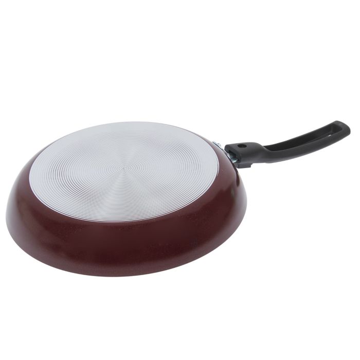 Сковорода 22 см "Хозяюшка", съемная ручка, стеклянная крышка, антипригарное покрытие