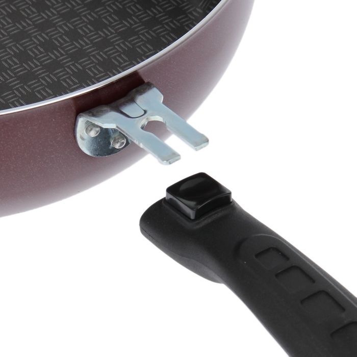 Сотейник 26 cм "Хозяюшка", 2 ручки, стеклянная крышка, антипригарное покрытие