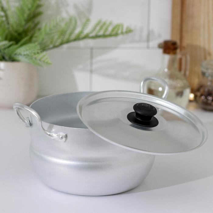 Кастрюля, 2,5 л, полусферическая, крышка металлическая