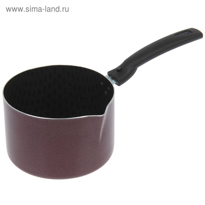 Ковш «Хозяюшка», 2 л, антипригарное покрытие, цвет бордовый