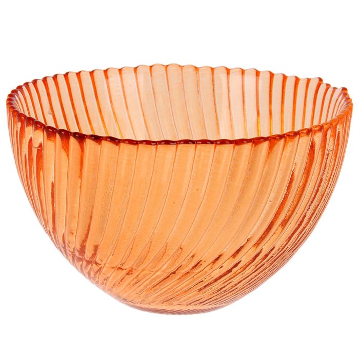 Салатник d=12 см "Альтера", 350 мл, цвет прозрачный оранжевый