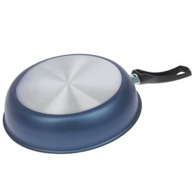 

Сковорода, d=24 см, пластиковая ручка, антипригарное покрытие, цвет синий