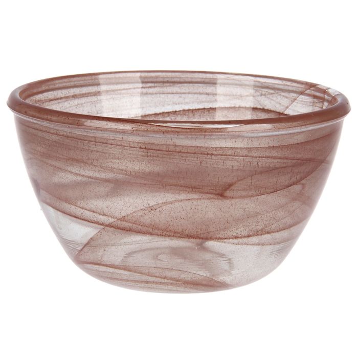 Салатник 600 мл "Оливия", 15 см, алебастр, цвет коричневый