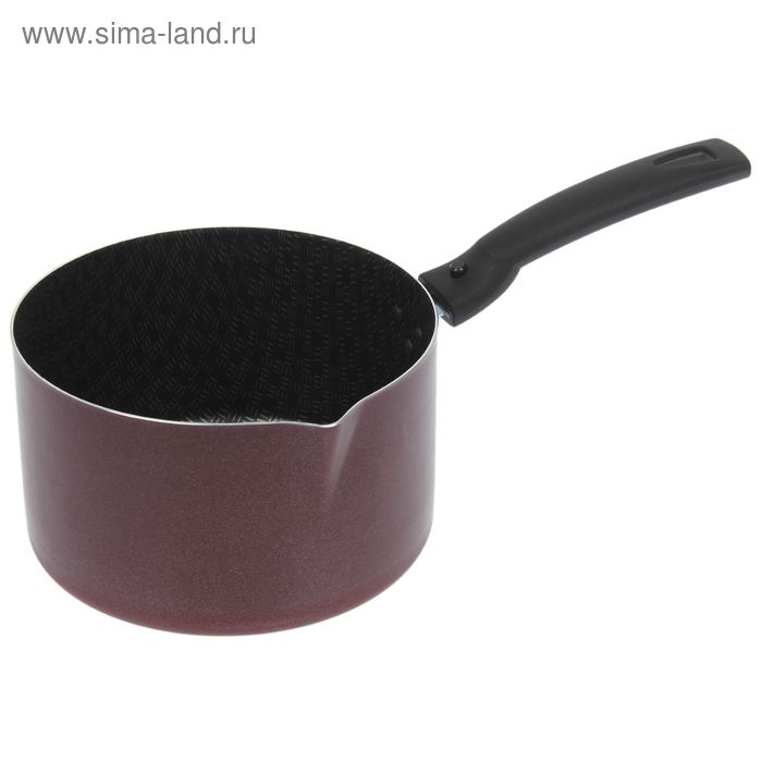 Ковш «Хозяюшка», 2,5 л, антипригарное покрытие, цвет бордовый