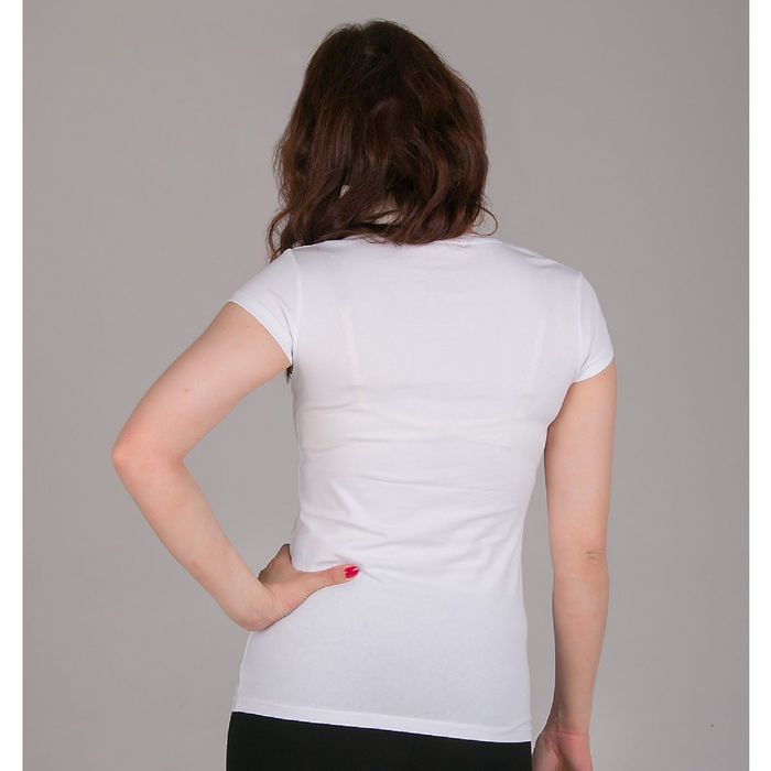 Футболка женская, цвет белый, размер 44-48 (M) (арт. 1008E)