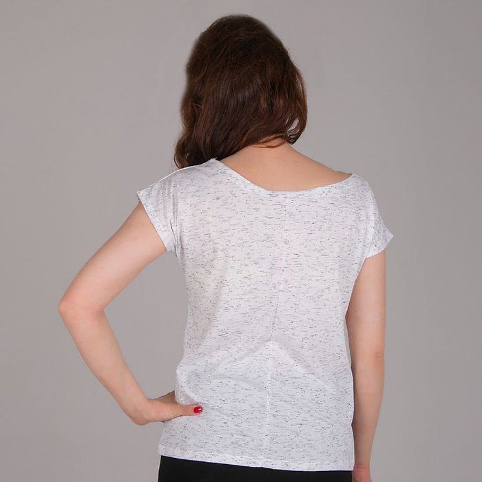 Футболка женская, цвет белый, размер 44-48 (M) (арт. K315)