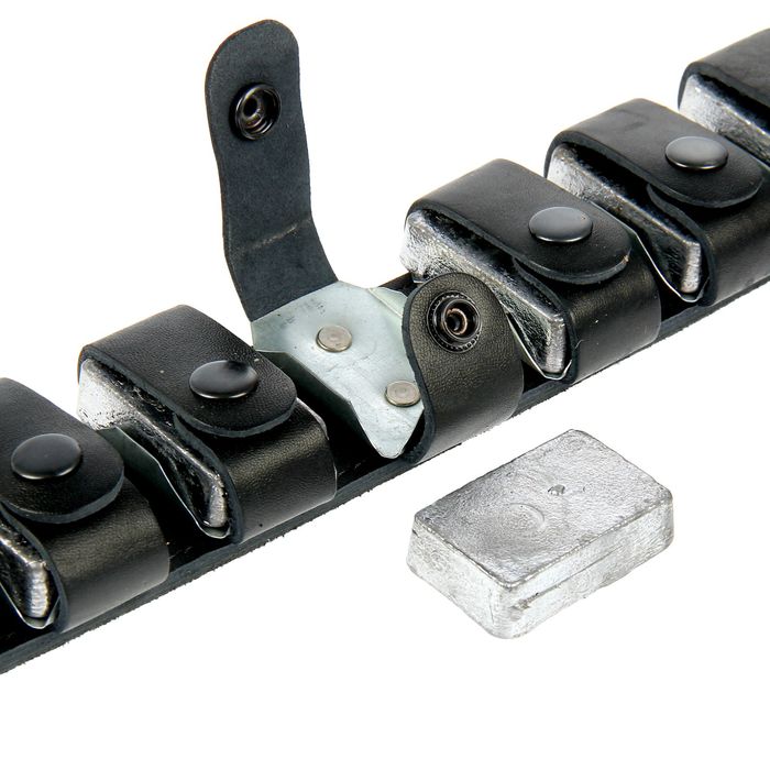 Ошейник кожаный грузовой большой, 9-10 грузов, ош 58-64 см