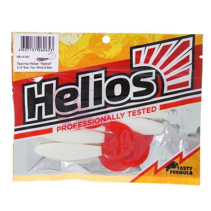 

Твистер Helios Hybrid White & Red, 8 см, 7 шт. (HS-14-003)