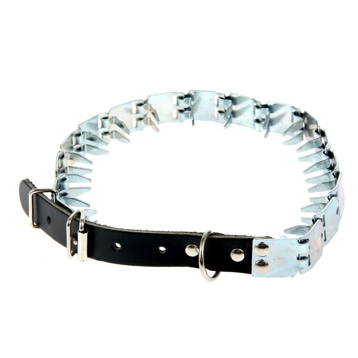 Ошейник строгий пластинчатый, регулируемый, ош 50-60 см