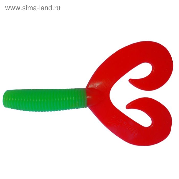

Твистер Helios Credo Double Tail Lime & Red, 7.5 см, 7 шт. (HS-12-021)