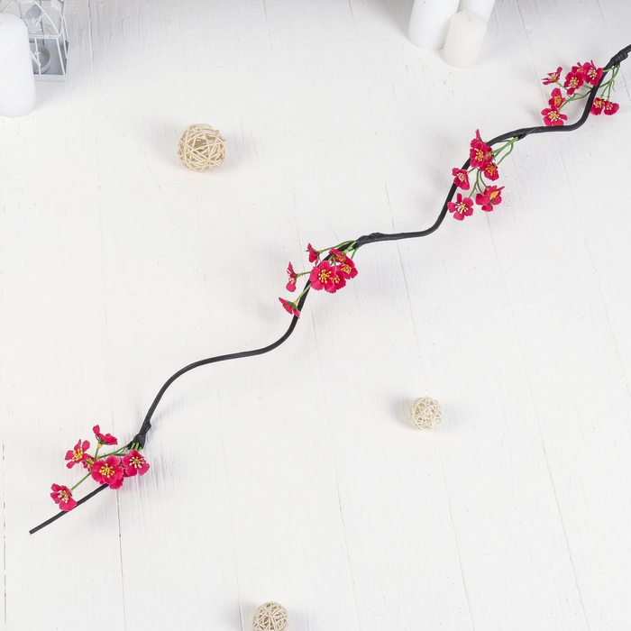 Декоративная ветка "Незабудка" микс