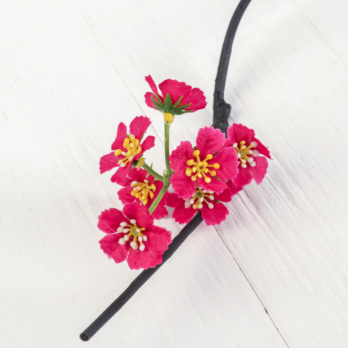 Декоративная ветка "Незабудка" микс