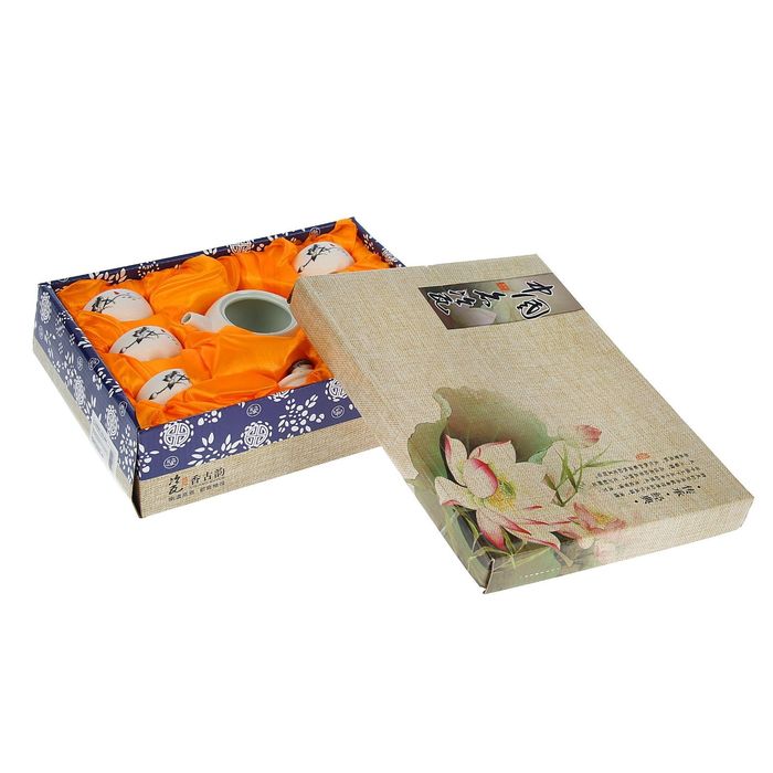 Набор для чайной церемонии 7 предметов "Путь Даоса" (чайник 180 мл, чашка 70 мл)