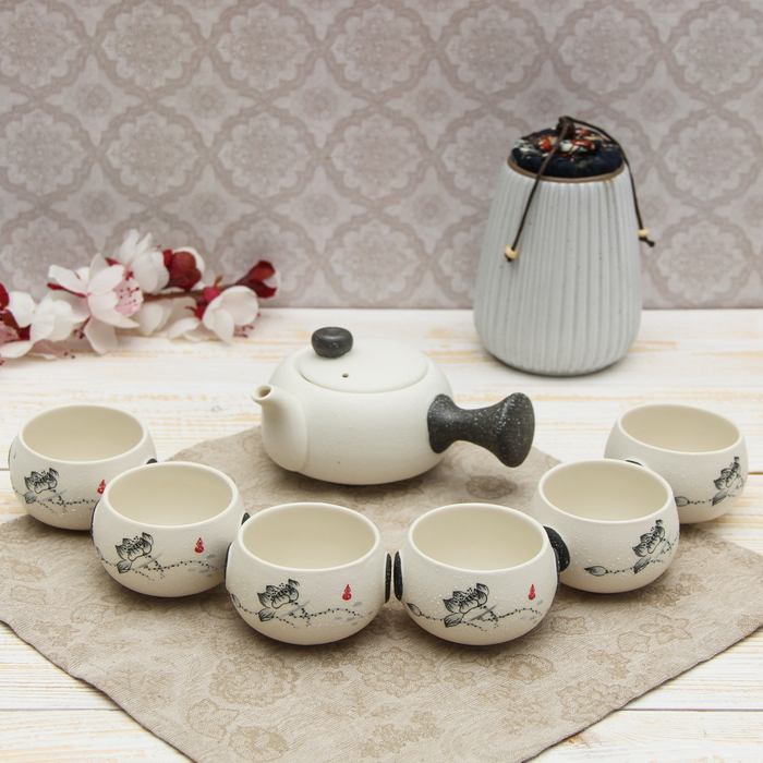 Набор для чайной церемонии 7 предметов "Путь Даоса" (чайник 180 мл, чашка 70 мл)