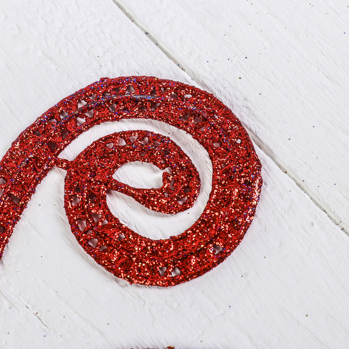 Ветка для декора "Завитки" микс