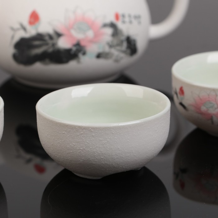 Набор для чайной церемонии "Лотос", 7 предметов: чайник 150 мл, 6 чашек 30 мл