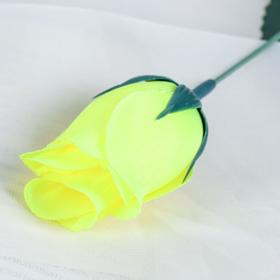 Цветы искусственные "Роза" 23 см, жёлтая от Сима-ленд