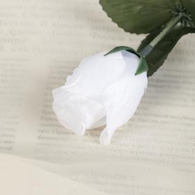 Цветы искусственные "Роза" 23 см, белая от Сима-ленд