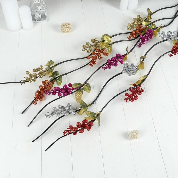 Декоративная ветка "Ягодный перелив" микс
