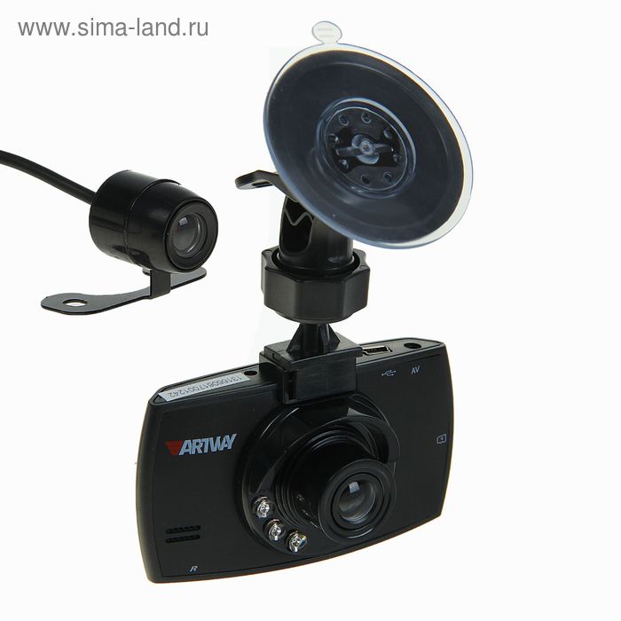 Видеорегистратор Artway AV-520, две камеры, 2.4