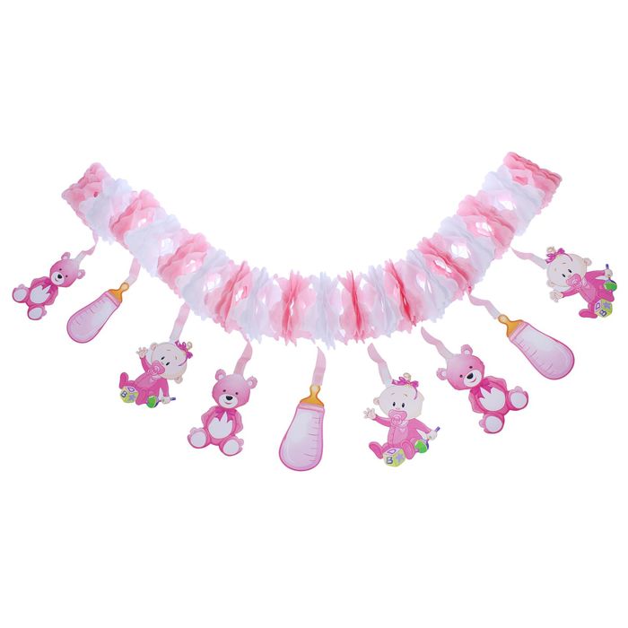 Гирлянда "С рождением", для девочки, 300 см