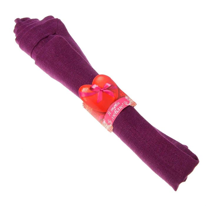 Кольцо для салфеток "Я тебя люблю", 15 х 7 см