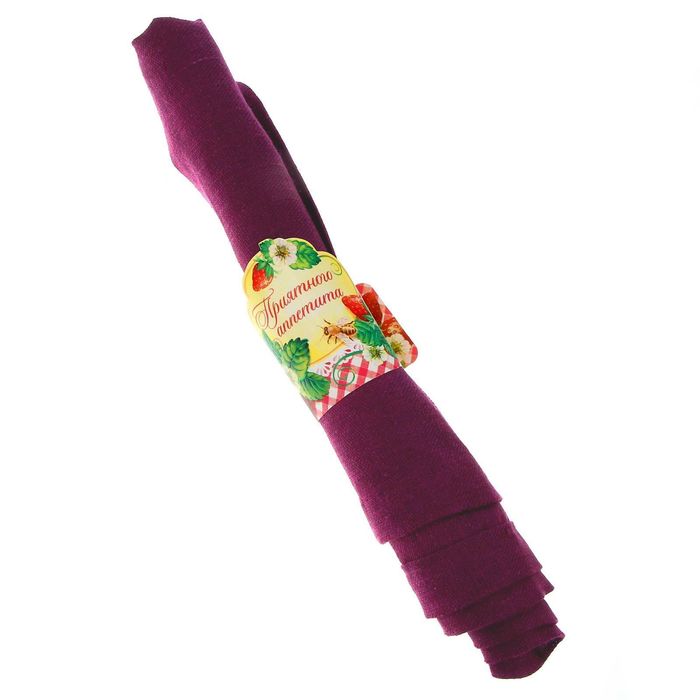 Кольцо для салфеток "Приятного аппетита", 15 х 7 см