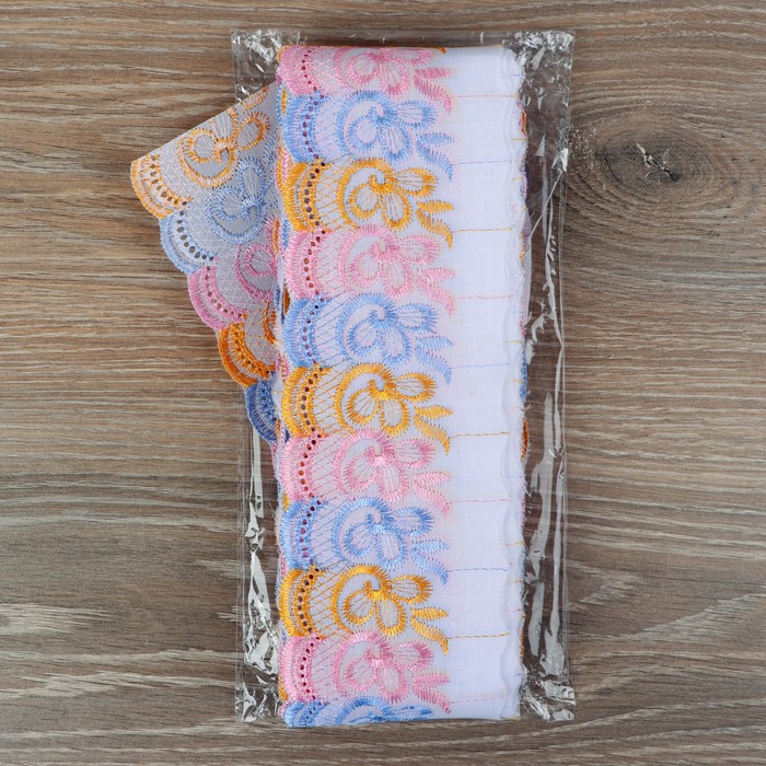 Кружево "Шитьё", ширина 80мм, 14±1м, цвет белый