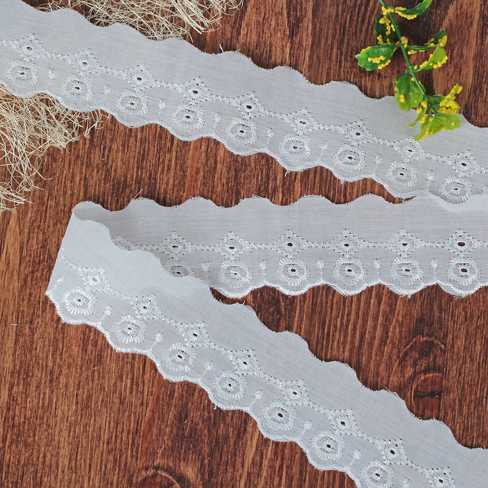 Кружево "Шитьё", ширина 50мм, 14±1м, цвет белый