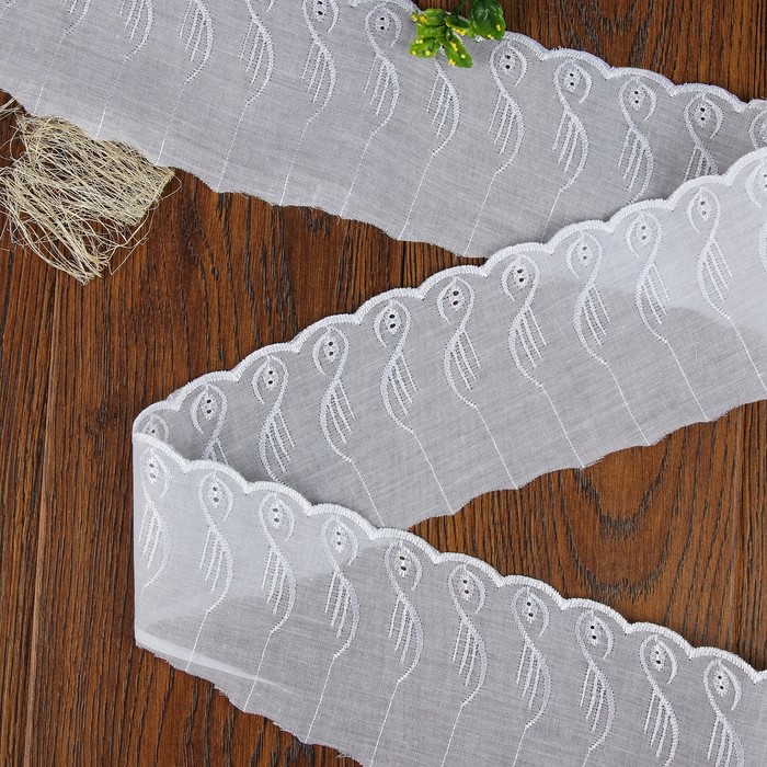 Кружево "Шитьё", ширина 90мм, 14±1м, цвет белый