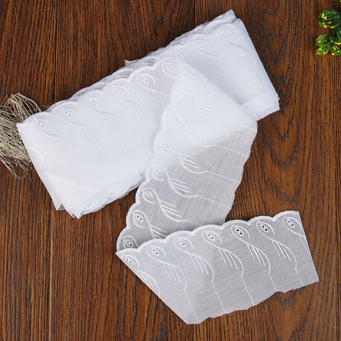 Кружево "Шитьё", ширина 90мм, 14±1м, цвет белый