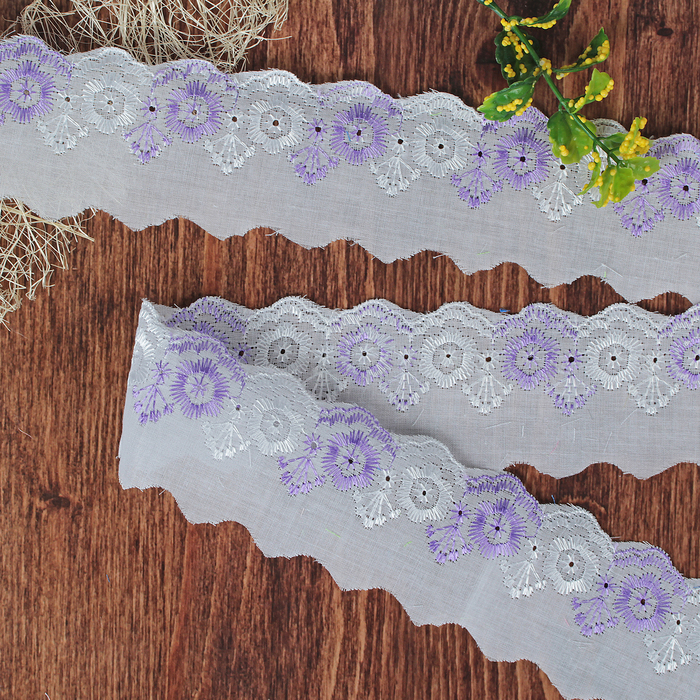 Кружево "Шитьё", ширина 50мм, 14±1м, цвет белый