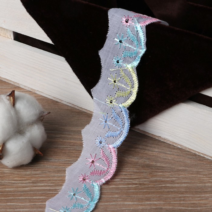 Кружево "Шитьё", ширина 30мм, 14±1м, цвет белый