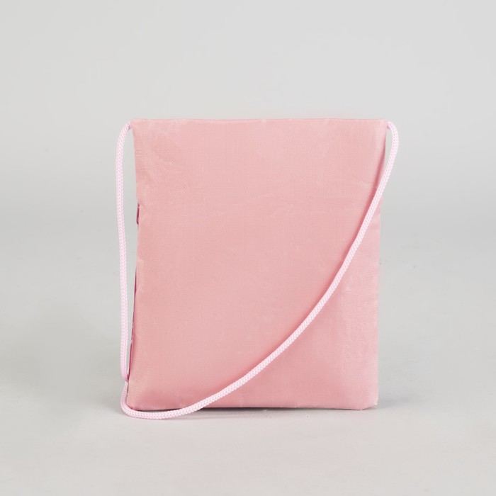 Сумка детская на молнии "Бабочки", 1 отдел, длинный шнурок, цвет малиновый