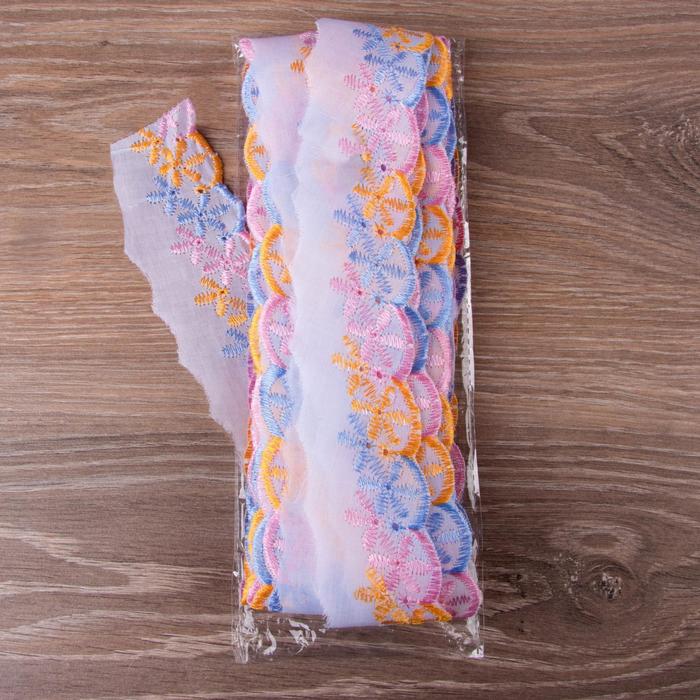 Кружево "Шитьё", ширина 50мм, 14±1м, цвет белый