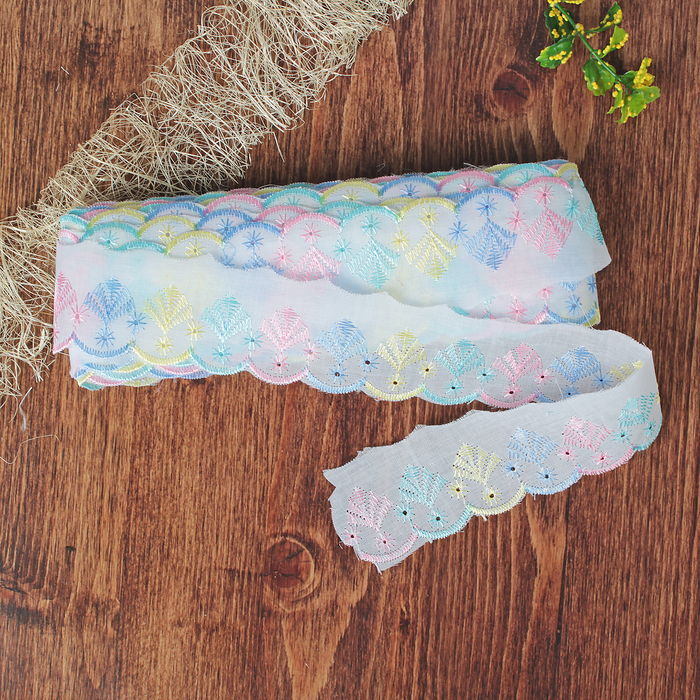 Кружево "Шитьё", ширина 50мм, 14±1м, цвет белый