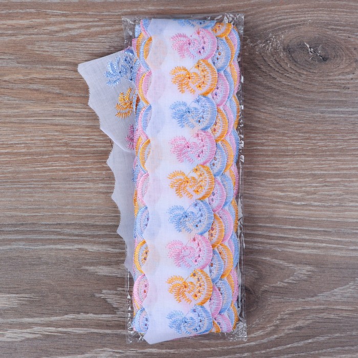 Кружево "Шитьё", ширина 50мм, 14±1м, цвет белый