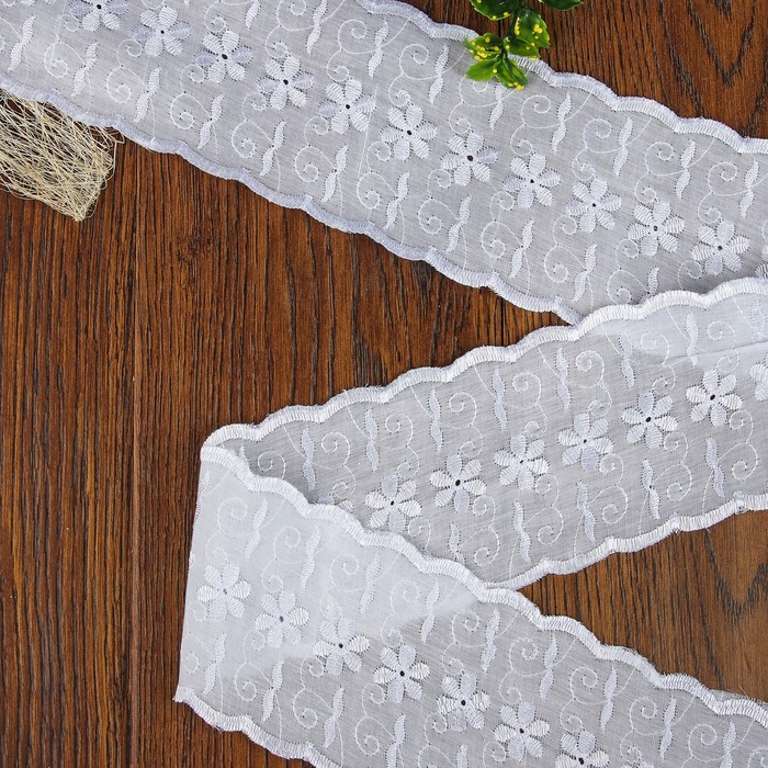 Кружево "Шитьё", ширина 95мм, 14±1м, цвет белый