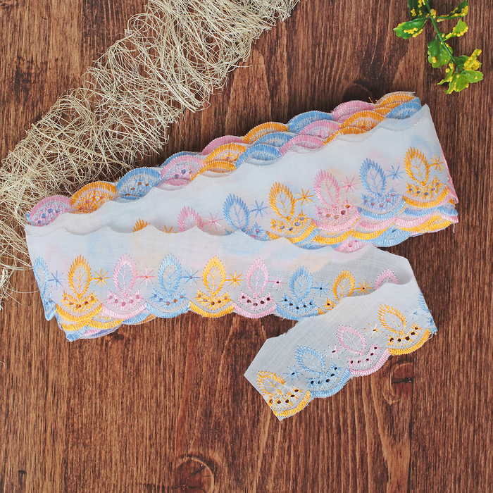 Кружево "Шитьё", ширина 50мм, 14±1м, цвет белый