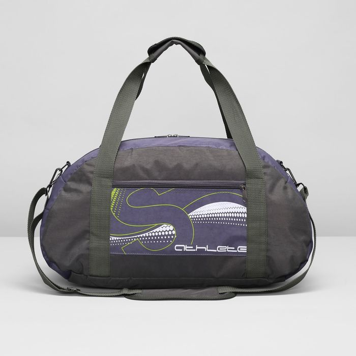 Сумка спортивная на молнии "Атлет", 1 отдел, 1 наружный карман, цвет хаки