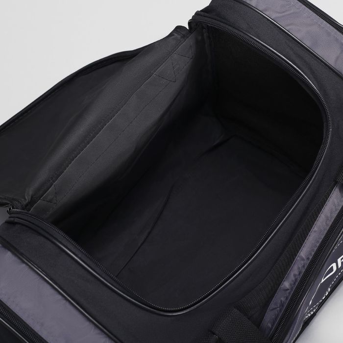 Сумка спортивная на молнии, 3 отдела, 1 наружный карман, серая