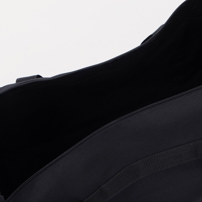 Сумка спортивная на молнии, 1 отдел, 3 наружных кармана, коричневая