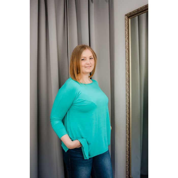 Туника женская Vera Nicco, размер 52 (2XL), рост 168 см, цвет ментол (арт. 1605 С+)